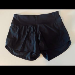 Lululemon: Speed Up shorts
Size: 4
Colors: Black